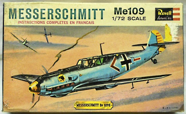 Revell 1/72 Messerschmitt Bf-109E, H612-69 plastic model kit